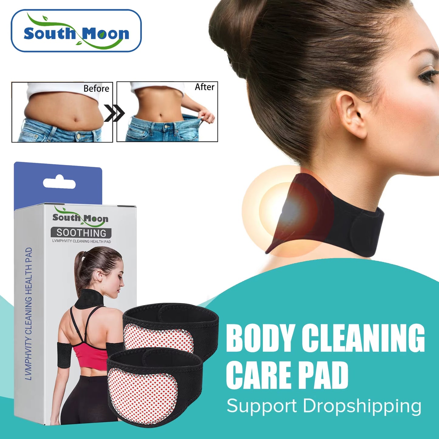 Revitalizing Body Pads for Lymphatic Detox, Fatigue Relief, and Enhanced Sleep - Neck Strap Included for Ultimate Comfort and Blood Circulation Support
