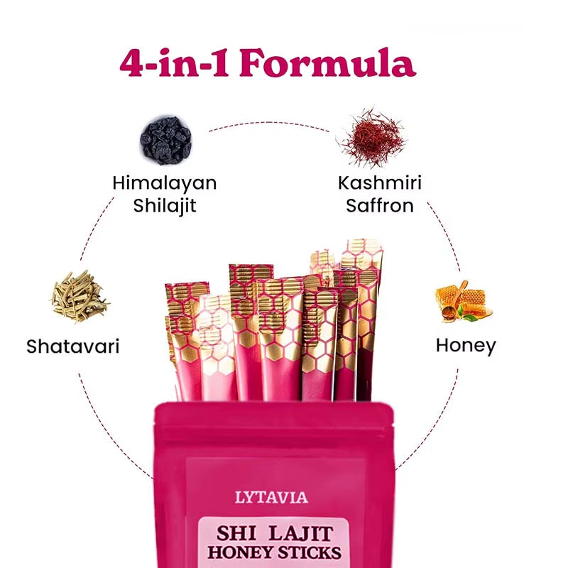Himalaya Natural Strawberry Flavored Hone, Provides Energy Support, Contain over 85 Trace Minerals - 7/30 Sticks
