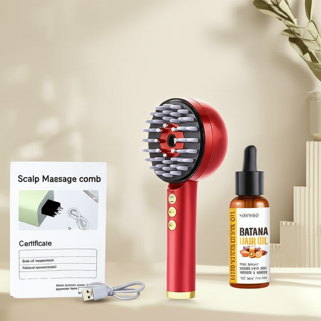 RevivaComb Pro: LED Vibration Hair Growth & Scalp Therapy System