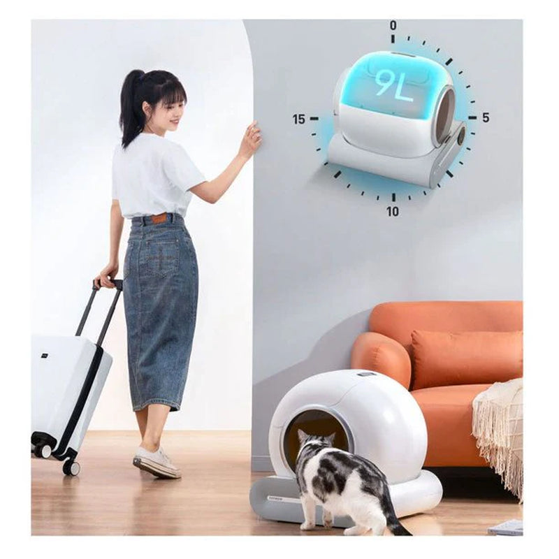 Self Cleaning Cat Litter Box, Ultra-Safe Protection Automatic Cat Litter Box