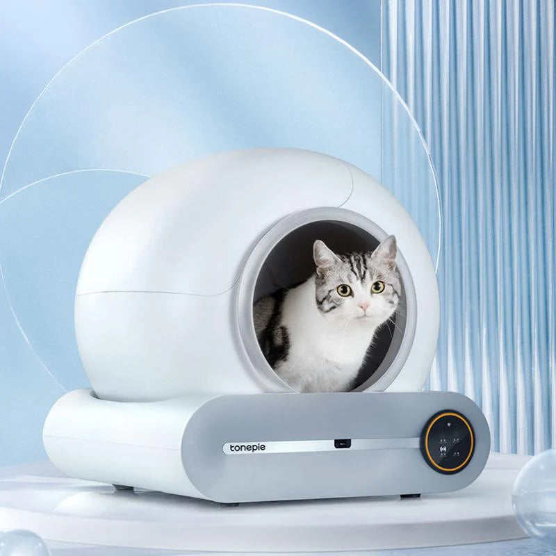 Self Cleaning Cat Litter Box, Ultra-Safe Protection Automatic Cat Litter Box