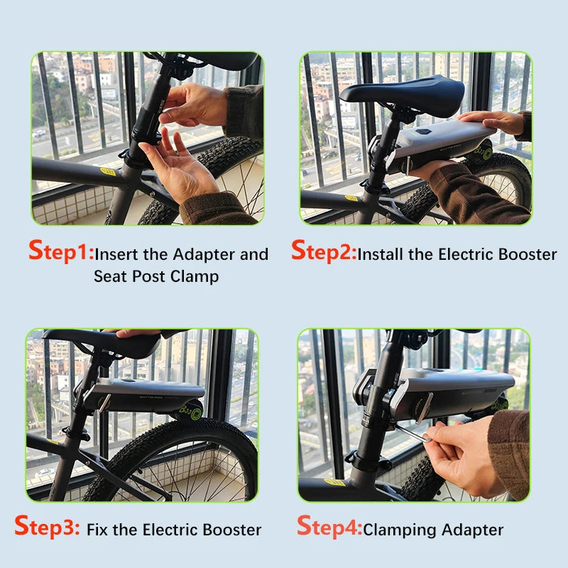 Portable Bicycle Electric Booster 18V 200W Portable