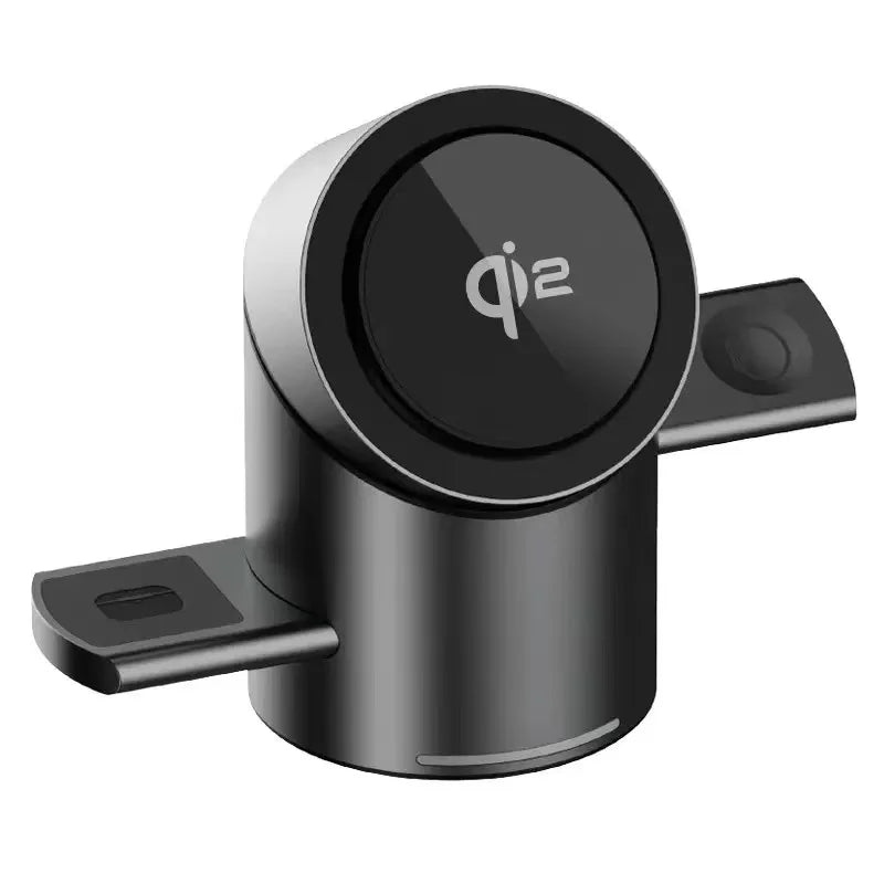 3 in 1 Magsafe Magnetic Touch Button Wireless Charger for Android + IOS Fast Charging Dock Station