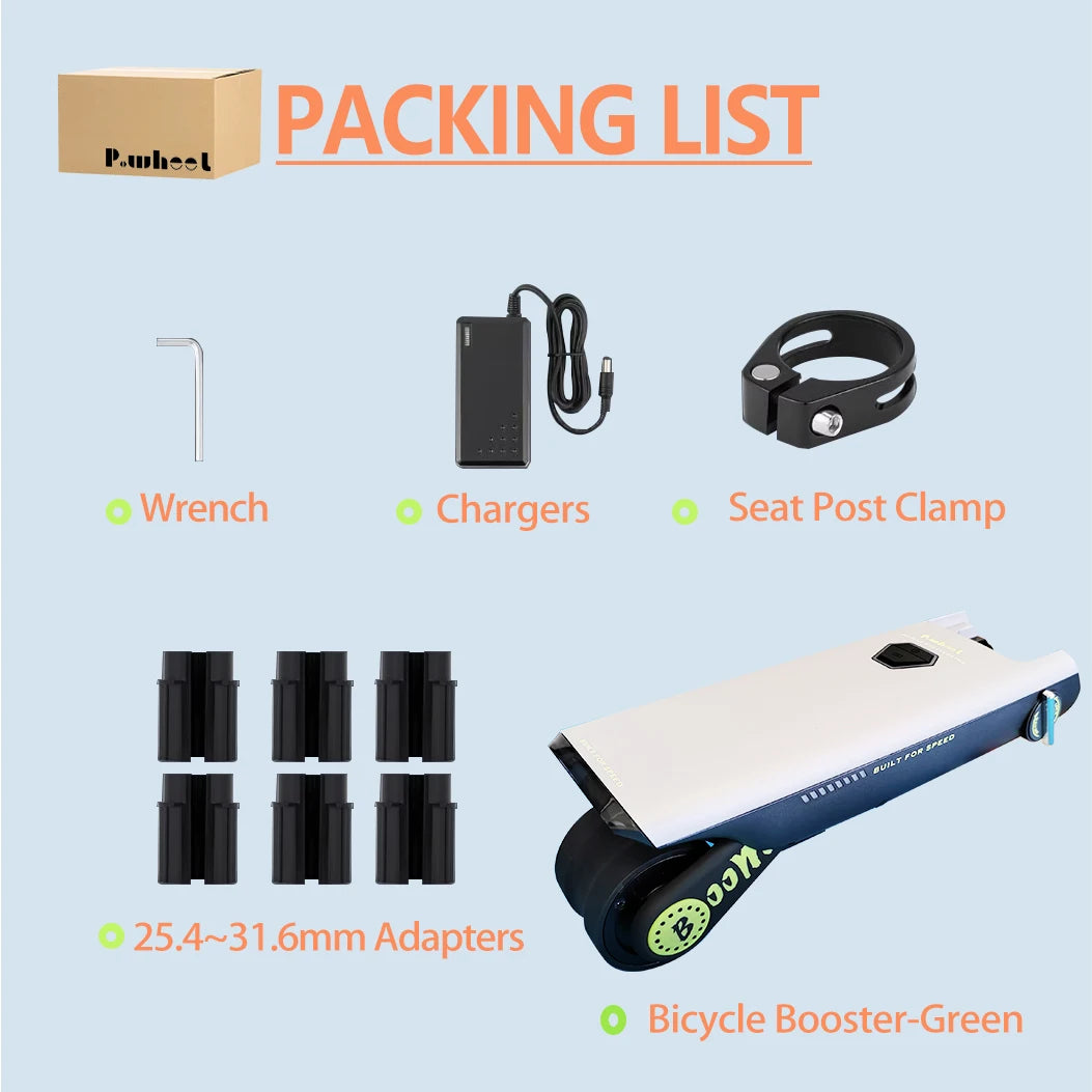Portable Bicycle Electric Booster 18V 200W Portable