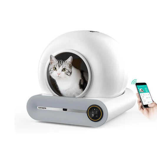 Self Cleaning Cat Litter Box, Ultra-Safe Protection Automatic Cat Litter Box
