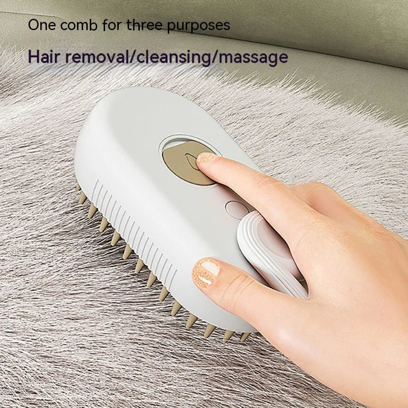  3 in 1 Electric Spray Cat Hair Brush 