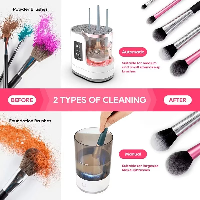 3 in 1 Electric Makeup Brush Cleaner Machine 