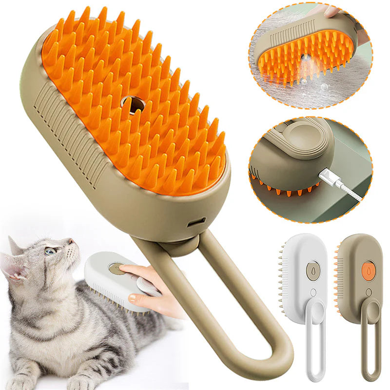  3 in 1 Electric Spray Cat Hair Brush 