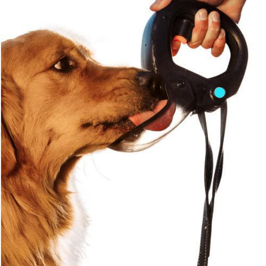 Dog Water Bottle with Flip Open Cup - Water Dispenser Grip Contains 12 Fl Oz Water