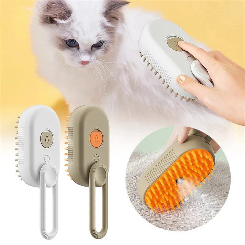  3 in 1 Electric Spray Cat Hair Brush 
