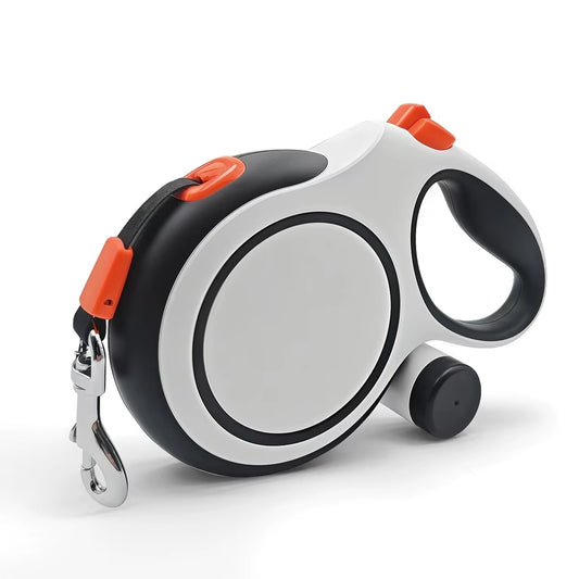 26-Foot Retractable Dog Leash, with a Portable Garbage Bag Holder Attached