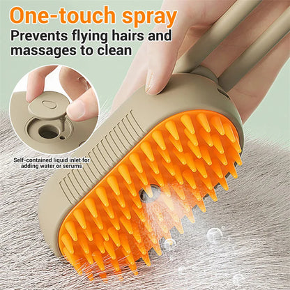  3 in 1 Electric Spray Cat Hair Brush 